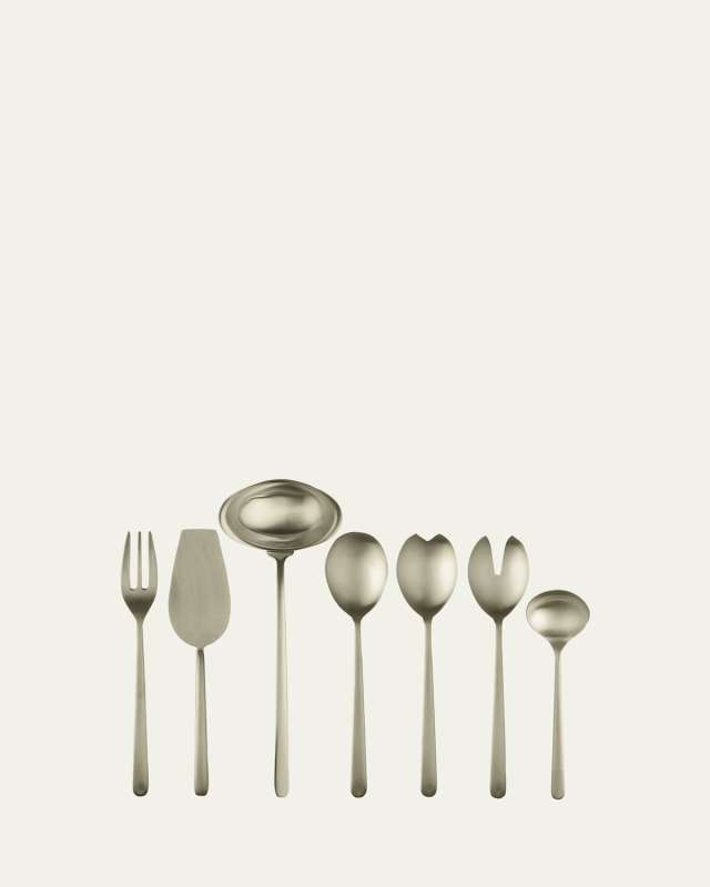 Linea Ice Champagne 7-Piece Full Serving Set